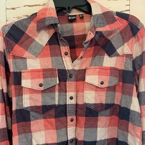 Cruel size small flannel snap shirt